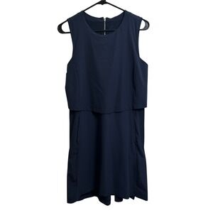 Nike Womens Small Navy Blue Dri-FIT Sleeveless Golf Dress CI9806-451